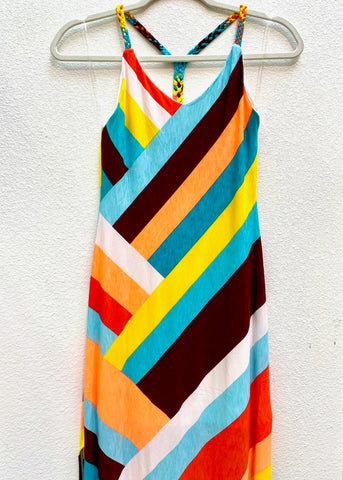 D2488 - Front Twist Linen Dress