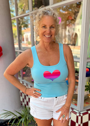 Heart Tank - White Classic Fit