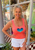Heart Tank - Coral - Classic Fit