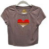 Heart Top - Taupe