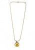 #N124 - Gold & Silver Bee Coin Pendant