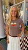 Heart Top - Taupe