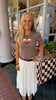 Heart Top - Taupe