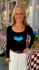 Heart Top - Black Long Sleeve
