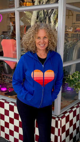 Heart Hoodie - Cropped Sweatshirt