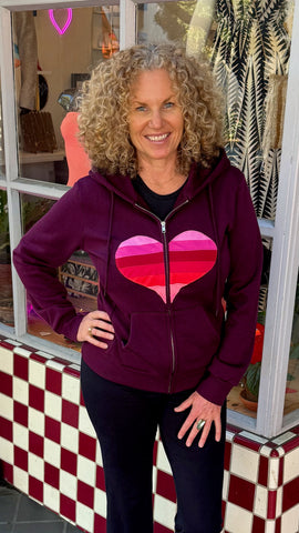 Heart Hoodie - Cropped Sweatshirt