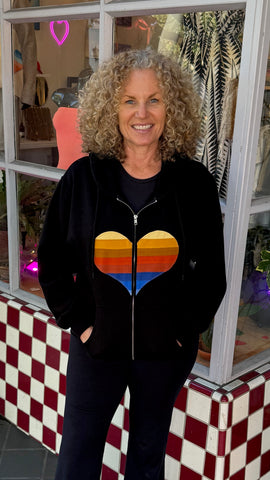 Heart Hoodie - Cropped Sweatshirt