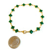 #BR123 - Gold Charm Bracelet -Sarah