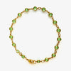 #BR145 - Gold Charm Bracelet - Peridot