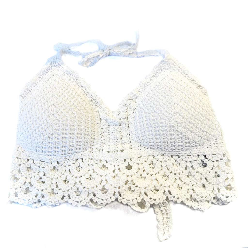 Cotton Crochet Halter Top - D2844
