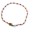 #BR158 - Gold Chain Bracelet - Mini Coral
