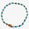 #BR159 - Gold Chain Bracelet - Green Onyx