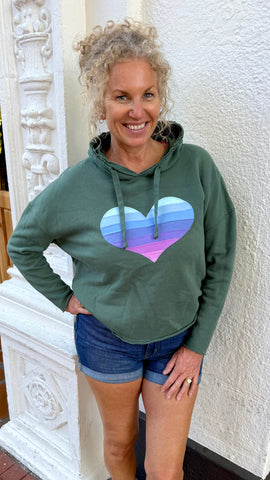 Heart Sweatshirt - Cropped