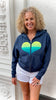 Heart Hoodie - Slightly Cropped - Boyfriend Fit
