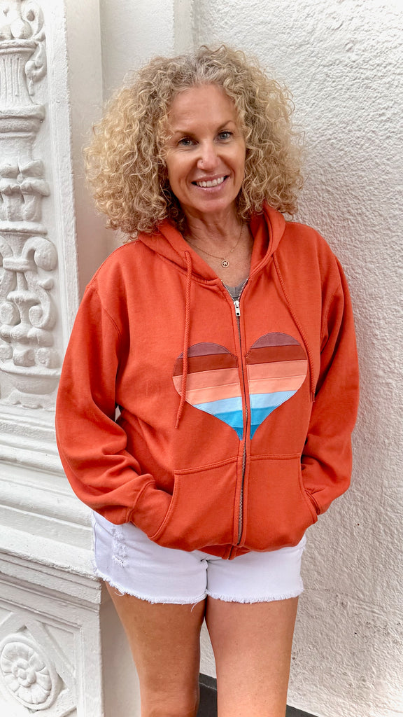 Heart Hoodie - Boyfriend Fit