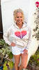 Heart Hoodie - Slightly Cropped - Boyfriend Fit