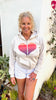 Heart Hoodie - Slightly Cropped - Boyfriend Fit