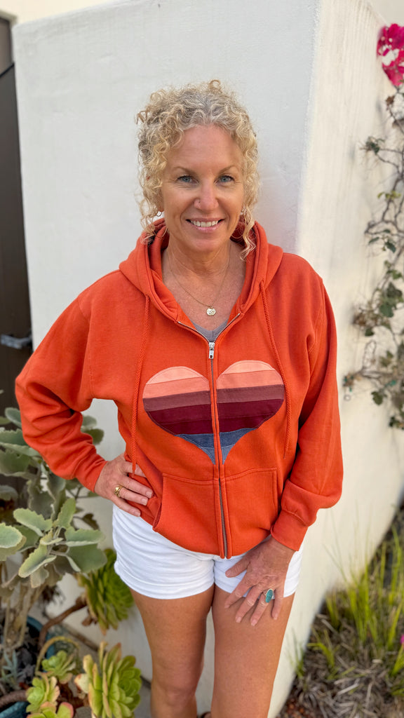 Heart Hoodie - Boyfriend Fit