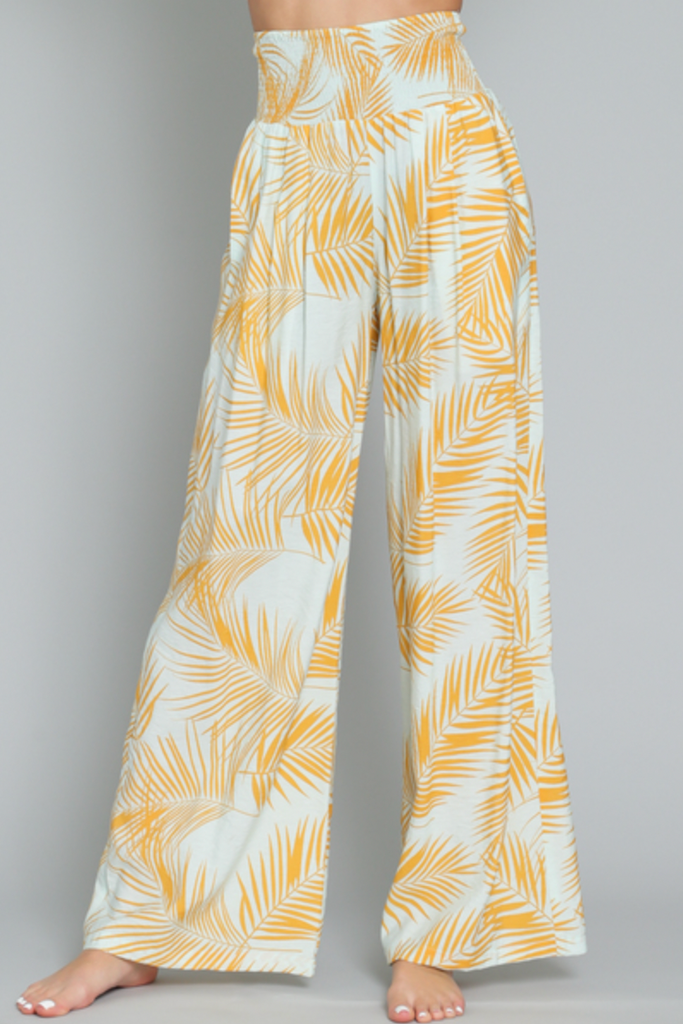 Elastic waist flowy pants online