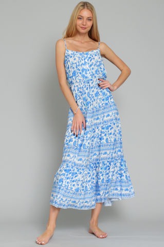 D2541 - Printed Tube Dress