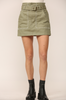 D2561 - Belted Mini Skirt