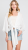 D2671 - Tie Front Cardigan