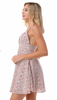 D2690 - Pink Floral Mini Dress