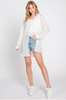 Oversized Sheer Button Up Shirt - D2800