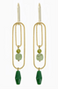 Linked Forest Brass Earrings - #102
