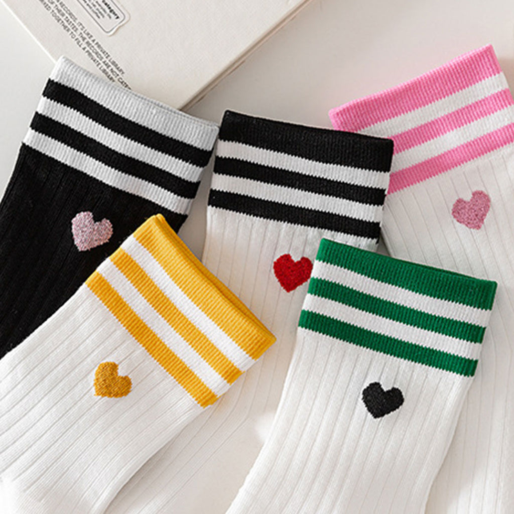 Heart Striped Socks