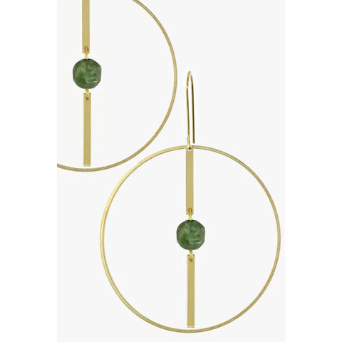 Happy Hippo Brass Earrings - #32