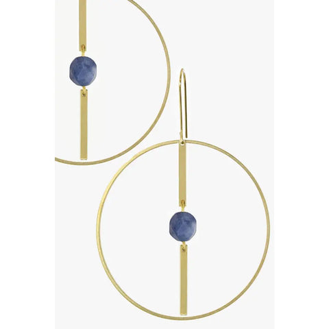 Happy Hippo Brass Earrings - #32