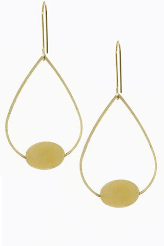 Happy Hippo Brass Earrings - #32