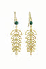 Eden Malachite Brass Earrings - #84