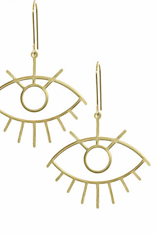 Happy Hippo Brass Earrings - #32