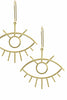 Eye Love You Brass Earrings - #45