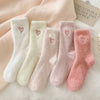 Fluffy Heart Socks