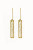 Flora Windows Brass Earrings - #82