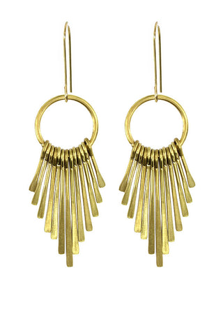 Happy Hippo Brass Earrings - #32