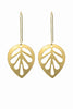 Geo Leaf Brass Earrings - #46
