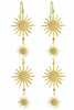 Good Day Sunshine Brass Earrings - #44