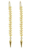 Herringbone Dangles Brass Earrings - #87
