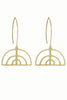 Arches Brass Earrings - #99