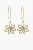 Opalite Blooms Brass Earrings - #109