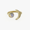 Opalite Moons Brass Ring - #92