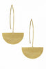 Slices Brass Earrings - #78