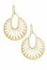 Sun Aura Brass Earrings - #108