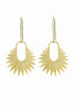 Sun Hoops Brass Earrings - #74